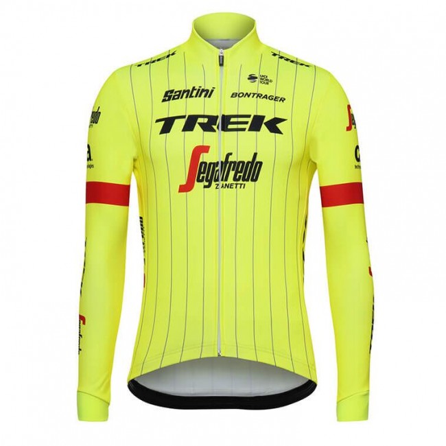 Trek Segafredo 2018 fluo gelb Fahrradbekleidung Radtrikot Langarm 4EO1S Trek Segafredo 2018 fluo gelb Fahrradbekleidung Radtrikot Langarm 4EO1S