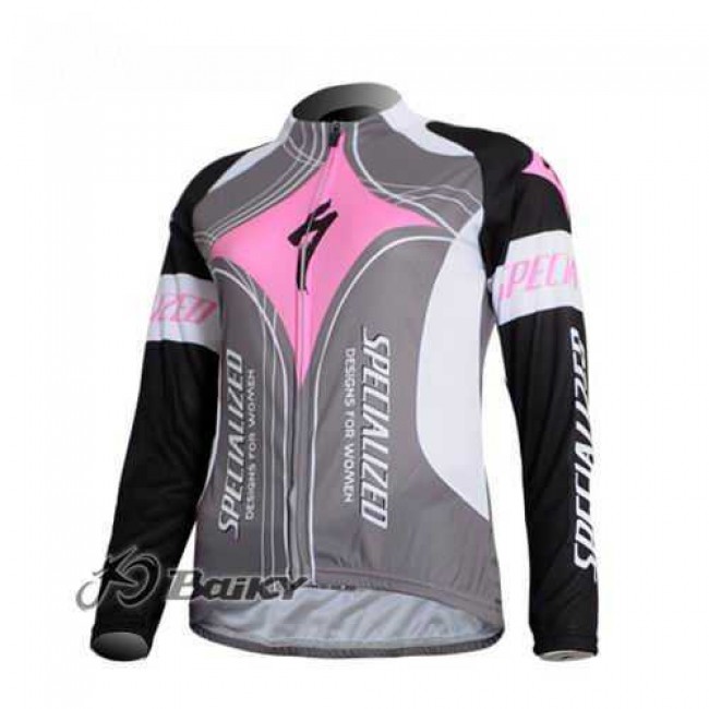 Specialized Pro Team S-Works Radtrikot Langarm roze grigio dame 5FVI6 Specialized Pro Team S-Works Radtrikot Langarm roze grigio dame 5FVI6