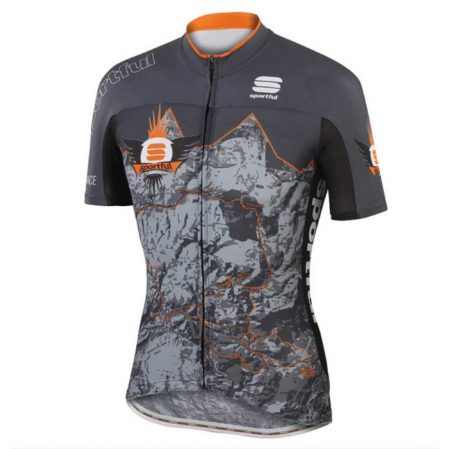 2016 Sportful Fahrradtrikot Radsport grijs 39B7G 2016 Sportful Fahrradtrikot Radsport grijs 39B7G