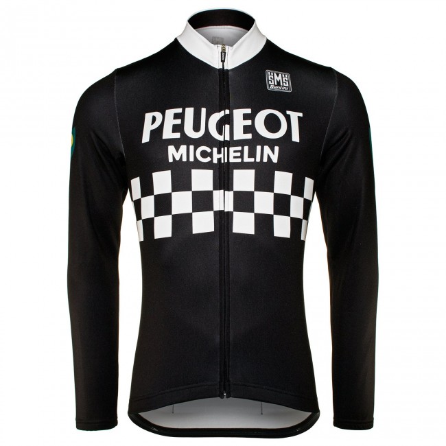 PEUGEOT BP MICHELIN BLACK Fahrradbekleidung Radtrikot Langarm W6Y8B PEUGEOT BP MICHELIN BLACK Fahrradbekleidung Radtrikot Langarm W6Y8B