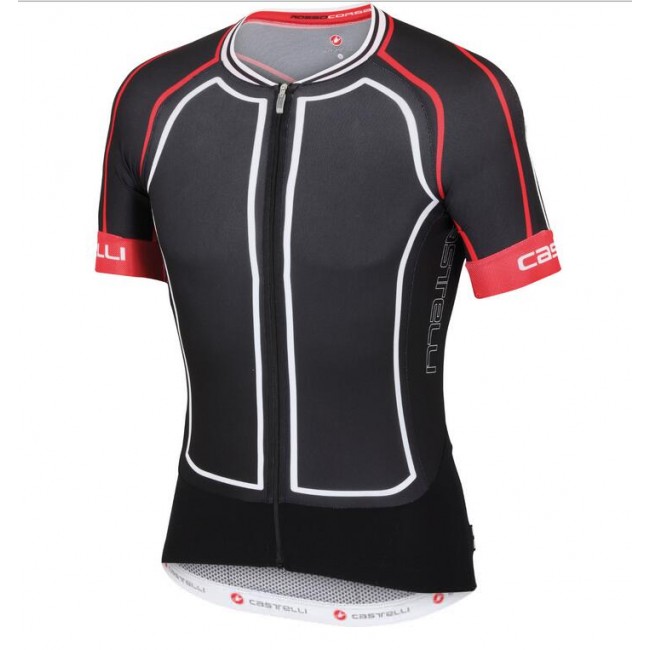 2016 Castelli Aero Fahrradbekleidung Radtrikot Schwarz weiß R0P4P 2016 Castelli Aero Fahrradbekleidung Radtrikot Schwarz weiß R0P4P