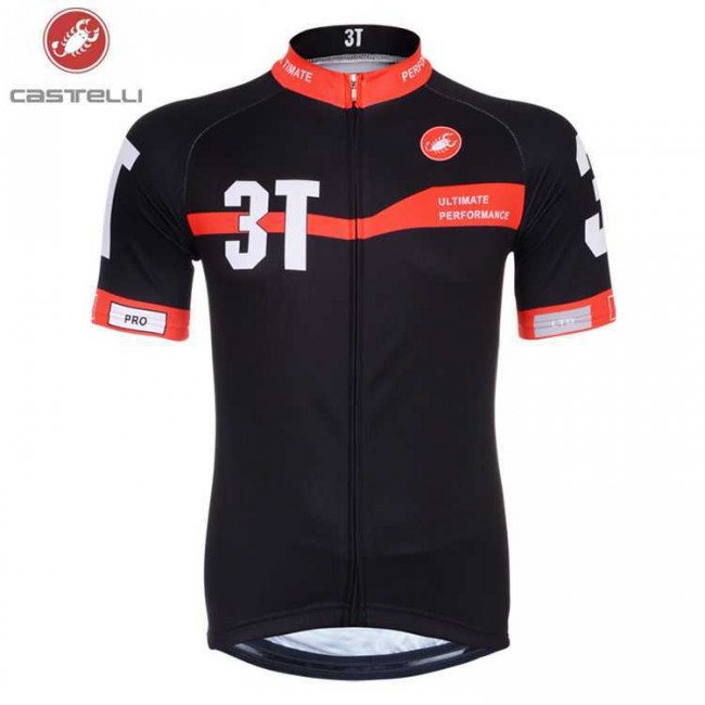 Castelli 3T 2014 Fahrradtrikot Radsport Schwarz Rot PTE9U Castelli 3T 2014 Fahrradtrikot Radsport Schwarz Rot PTE9U