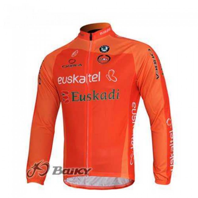 Euskaltel-Euskadi Pro Team Radtrikot Langarm oranje ZL2PZ Euskaltel-Euskadi Pro Team Radtrikot Langarm oranje ZL2PZ