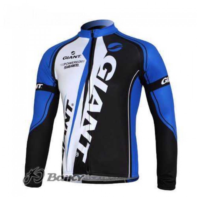 Giant Sram Pro Team Radtrikot Langarm blau weiß Schwarz S53JM Giant Sram Pro Team Radtrikot Langarm blau weiß Schwarz S53JM