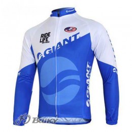 Giant Ride Life Radtrikot Langarm blau weiß T84D0 Giant Ride Life Radtrikot Langarm blau weiß T84D0