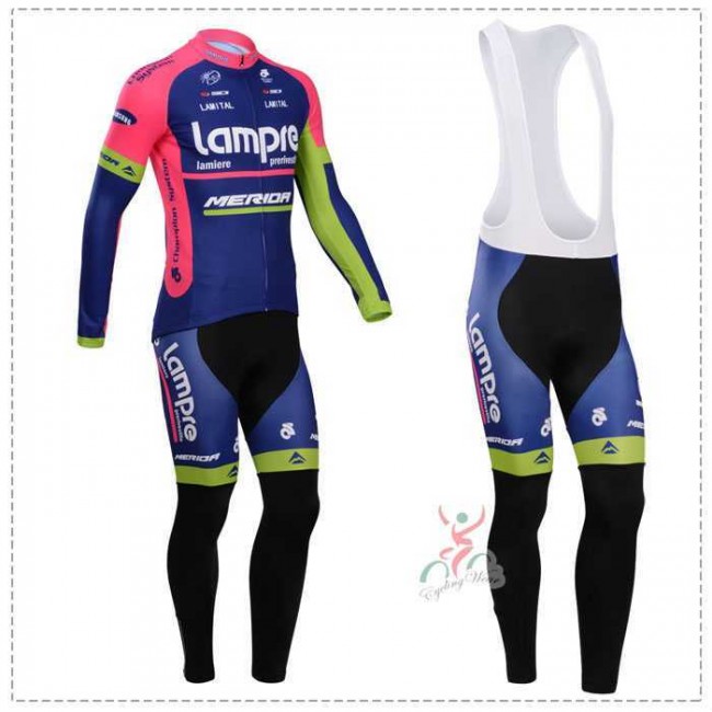 Lampre Merida 2014 Fahrradbekleidung Set Langarmtrikot+Lange Trägerhose LJVWH Lampre Merida 2014 Fahrradbekleidung Set Langarmtrikot+Lange Trägerhose LJVWH