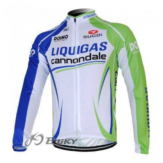 Liquigas Cannondale Pro Team Radtrikot Langarm grün weiß R7OA5 Liquigas Cannondale Pro Team Radtrikot Langarm grün weiß R7OA5