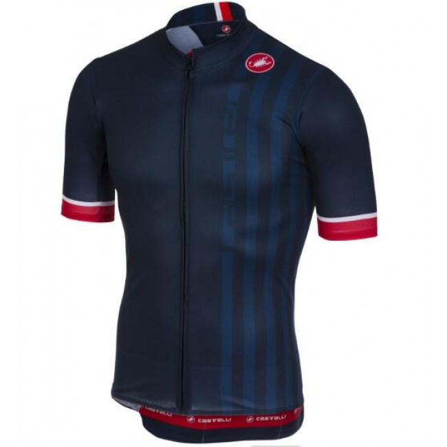 Castelli PODIO DOPPIO dark infinity blue Fahrradbekleidung Radtrikot TZTPO Castelli PODIO DOPPIO dark infinity blue Fahrradbekleidung Radtrikot TZTPO
