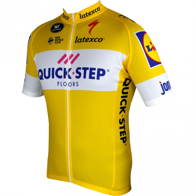 Quick-Step Floors 2018 Tour Special Edition gelb Fahrradbekleidung Radtrikot Y75UQ Quick-Step Floors 2018 Tour Special Edition gelb Fahrradbekleidung Radtrikot Y75UQ
