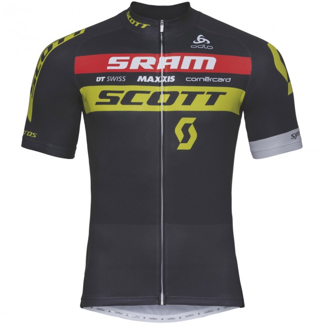 Scott Sram 2018 Schwarz Fahrradbekleidung Radtrikot PEZNM Scott Sram 2018 Schwarz Fahrradbekleidung Radtrikot PEZNM