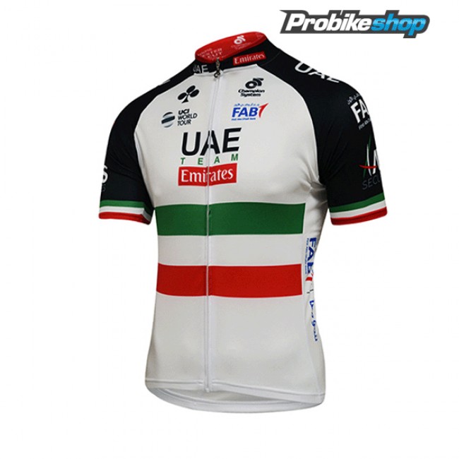 2018 UAE ITALIAN CHAMPION Fahrradbekleidung Radtrikot Langarm W013G 2018 UAE ITALIAN CHAMPION Fahrradbekleidung Radtrikot Langarm W013G