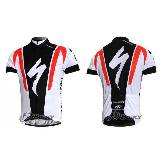 Specialized Pro Team S-Works wielershirts Korte mouw weiß Schwarz Rot RAV7V Specialized Pro Team S-Works wielershirts Korte mouw weiß Schwarz Rot RAV7V