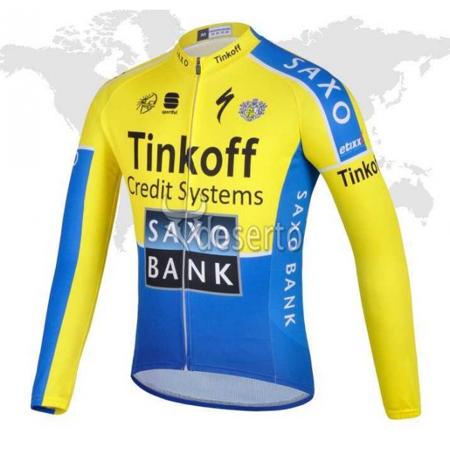 Saxo Bank Tinkoff 2014 Fahrradbekleidung Radtrikot Langarmen U319T Saxo Bank Tinkoff 2014 Fahrradbekleidung Radtrikot Langarmen U319T