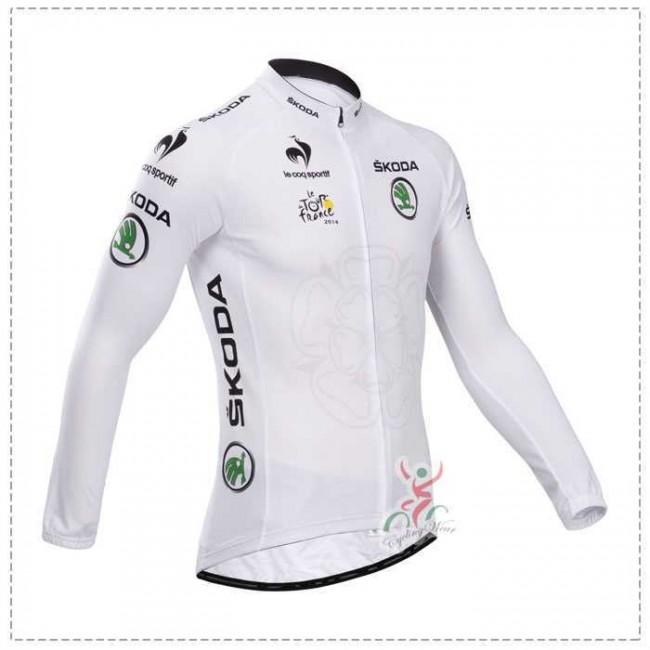 Tour de France le coq sportif 2014 Fahrradbekleidung Radtrikot Langarm weiß XWOUC Tour de France le coq sportif 2014 Fahrradbekleidung Radtrikot Langarm weiß XWOUC