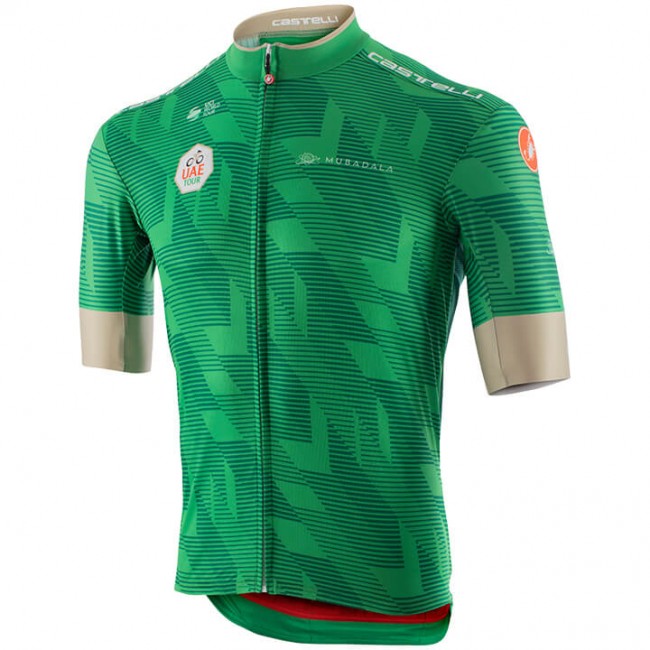 UAE Tour Kurzamtrikot Grün 2020 UAE Tour Kurzamtrikot Grün 2020