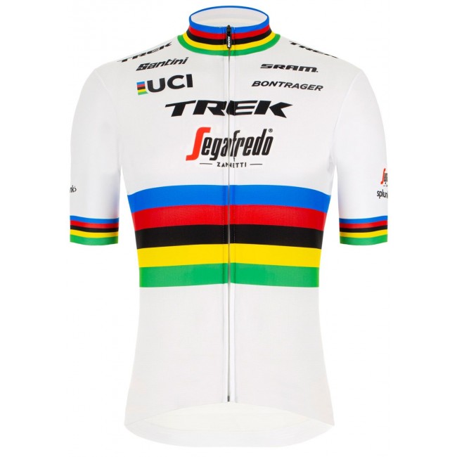 TREK-SEGAFREDO 2020 Strassenrad Weltmeister Radtrikot kurzarm langer Reißverschluss TREK-SEGAFREDO 2020 Strassenrad Weltmeister Radtrikot kurzarm langer Reißverschluss